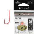 Рыболовные крючки Mikado SENSUAL PROFI с лопаткой № 24 красный
