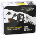 Поводочный плетеный шнур Mikado Territory COATED Braid коричневая (25 LB, 10 м)