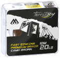 Поводочный плетеный шнур Mikado Territory FAST SINKING PREMIUM BRAID коричневый (30 LB, 10 м)
