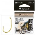 Крючки рыболовные  Mikado - SENSUAL - FEEDER 9111T № 4 золото