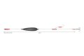 Оснастка на сома Mikado SET III  BIG BAIT READY RIG 200 см., крючок 3/0, тройник №6/0 + поплавок 20 г.,  100 кг.