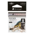 Крючки на фидер Mikado FEEDER 9307F с лопаткой № 10 золото