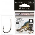 Крючки фидерные Mikado FEEDER 9307F с лопаткой № 12 чёрный