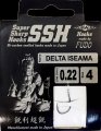 Крючки с поводками FUDO DELTA ISEAMA № 4 BN / 0.20 мм. / 50 см.