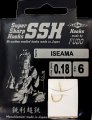Крючки с поводками FUDO ISEAMA № 6 G / 0.18 мм. / 50 см.